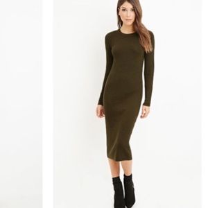 Midi sweater dress